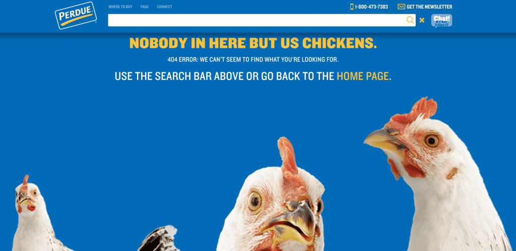 Perdue 404 page